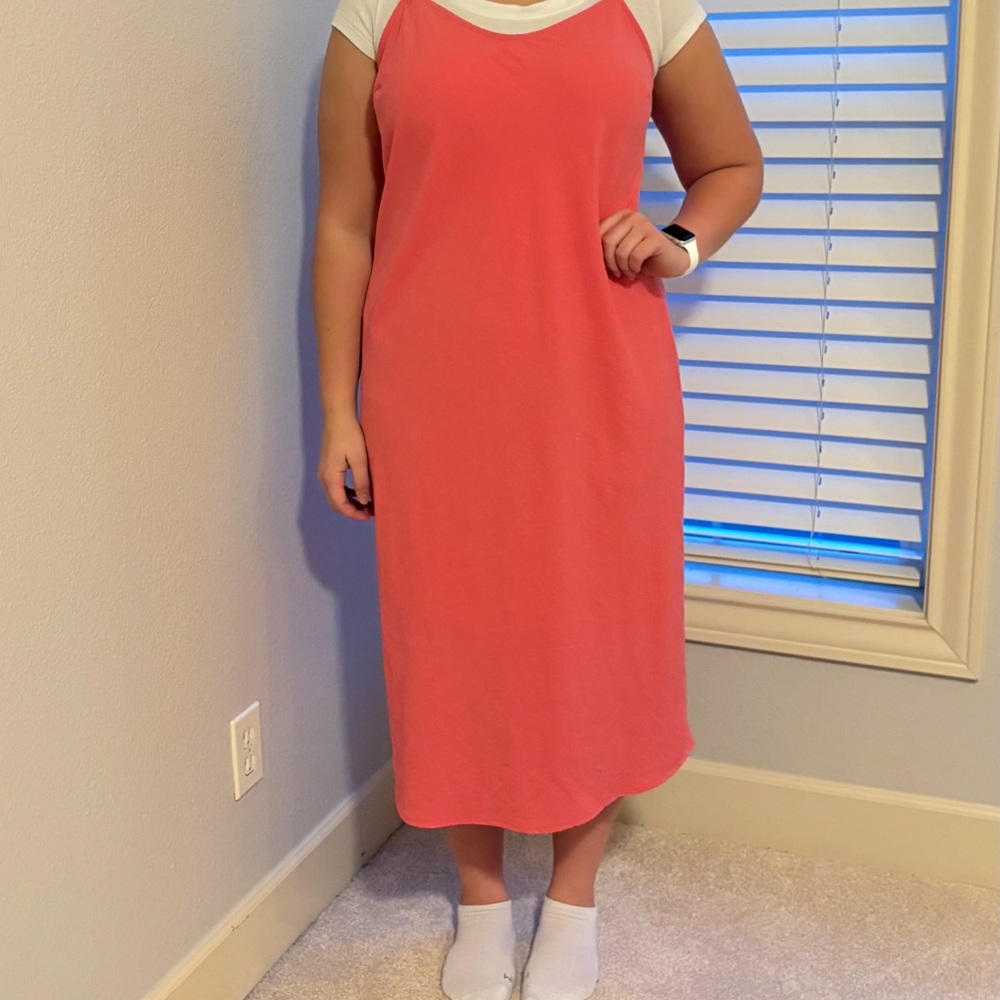 Chic Hot Pink Midi Dress
